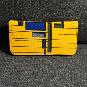 African print wallet